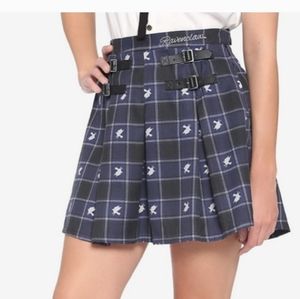 💙Harry Potter Ravenclaw Plaid Pleated Skirt Hot Topic💙